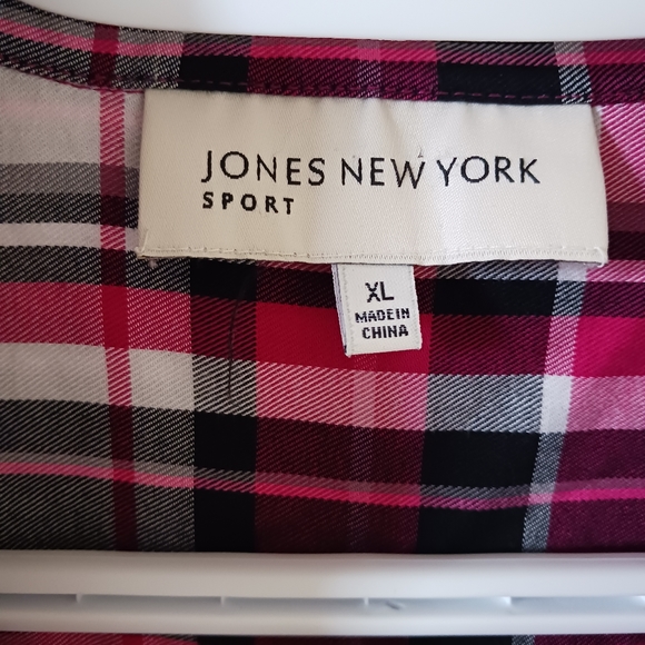 Ruffled Collared Plaid Shirt - Picture 2 of 6